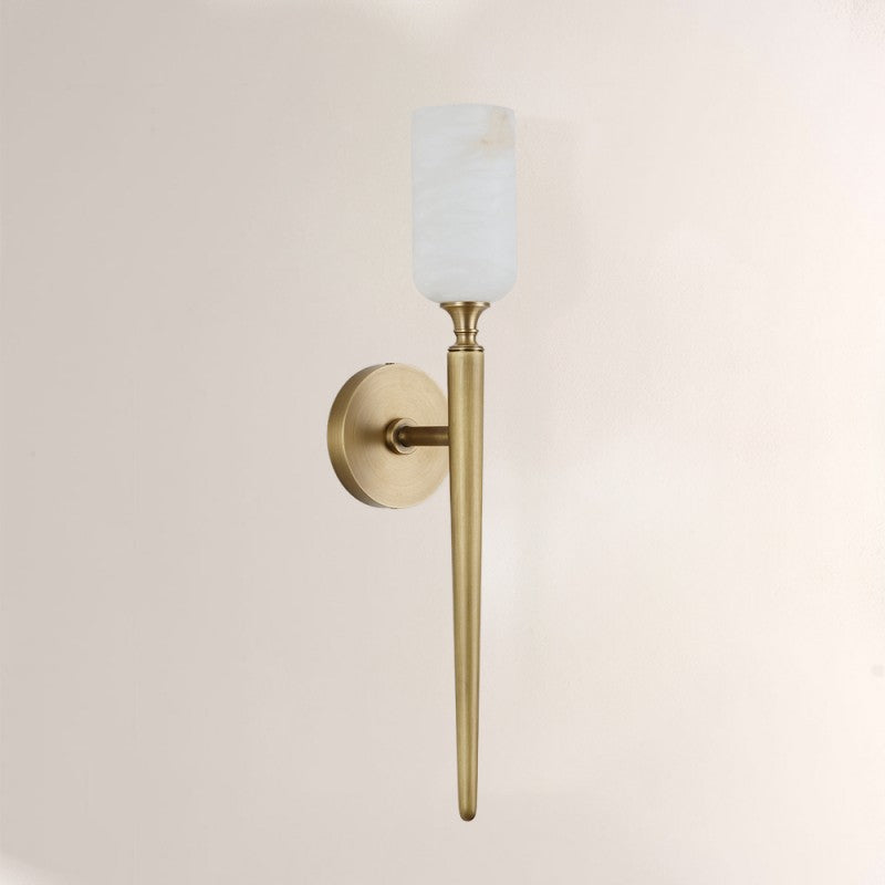 Aero Alabaster 1 Light Wall Sconce 21.6"H