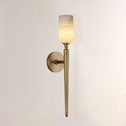 Modern Alabaster Axis 1 Light Wall Sconce 22"H