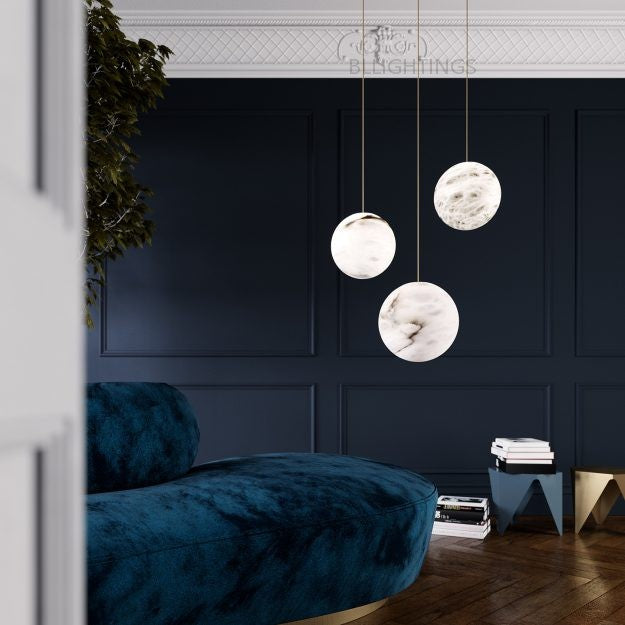Alabaster Moon Chandelier