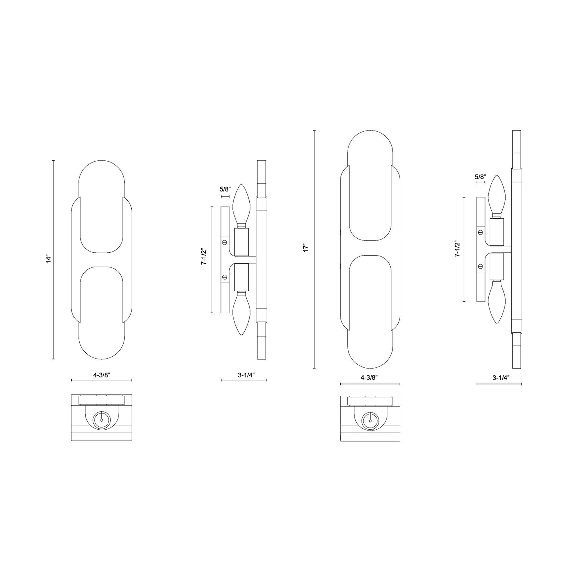 Alabaster Odin Large Wall Sconce