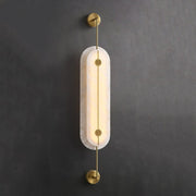 Alabaster Solvane Slim Oval Wall Sconce