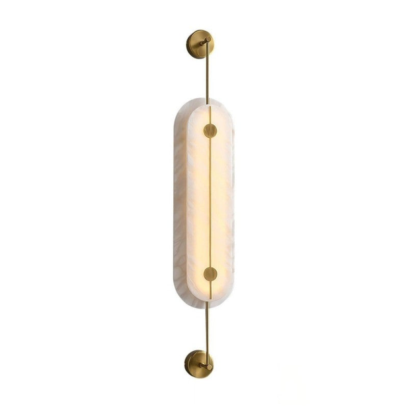 Alabaster Solvane Slim Oval Wall Sconce