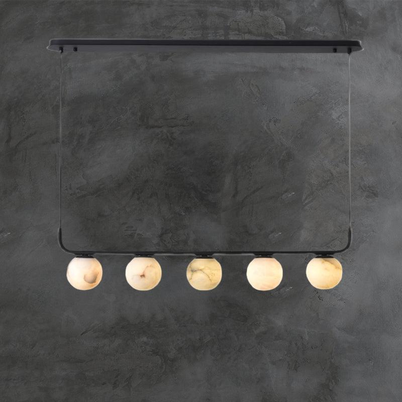 Alabaster Island Pendant 5 Lights