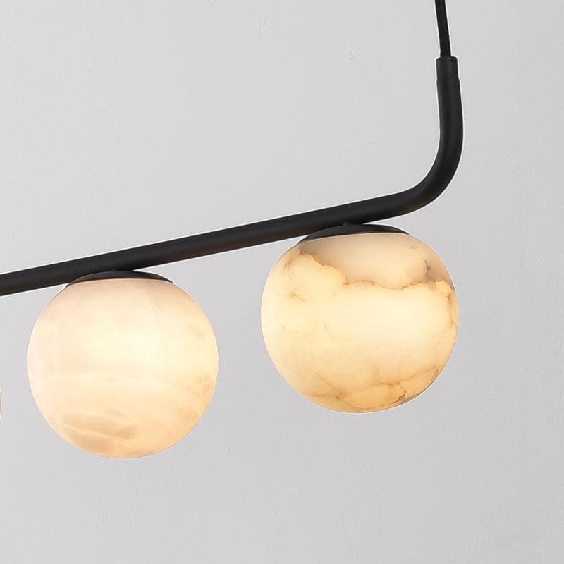 Alabaster Island Pendant 5 Lights