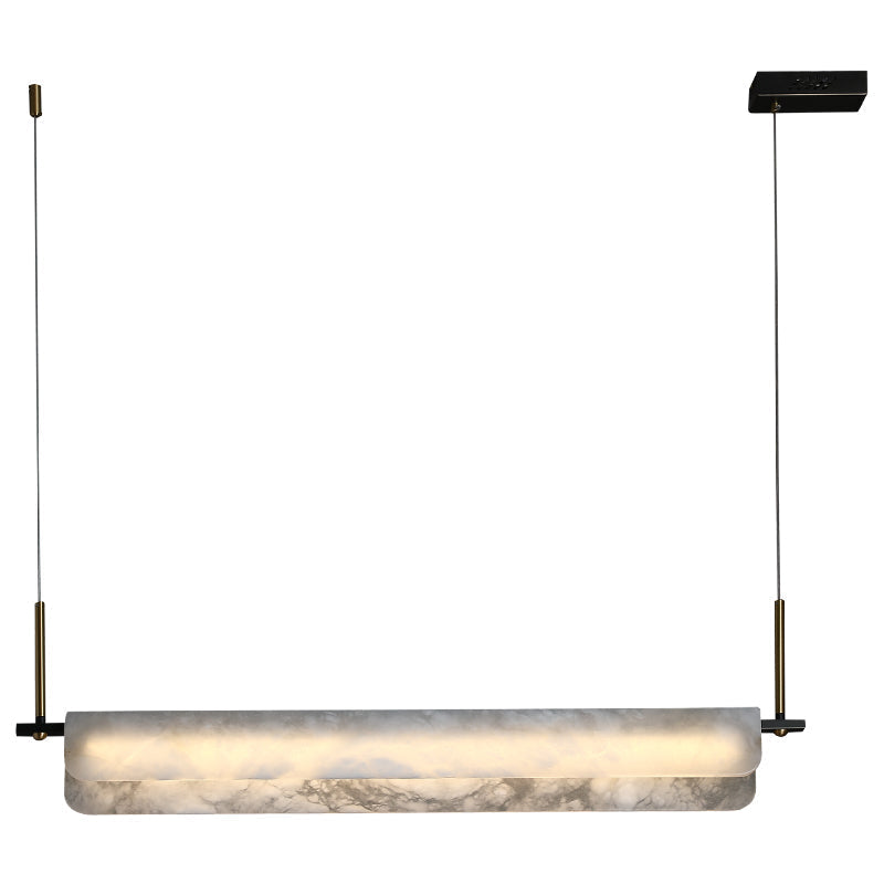 Alabaster Linear Art Pendant Light