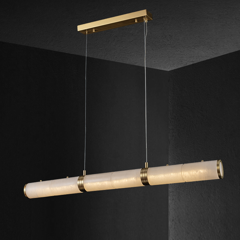 Alabaster Modern Art Linear Pendant
