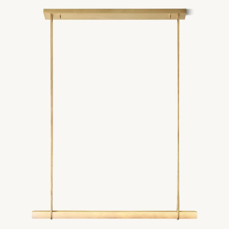 Audiobon Alabaster Single Bar Linear Chandelier 60"