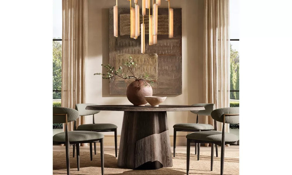 Audiobon Alabaster Round Chandelier 40"