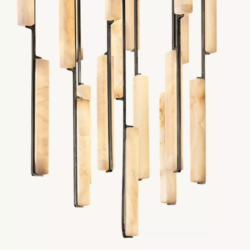 Audiobon Alabaster Round Chandelier 40"