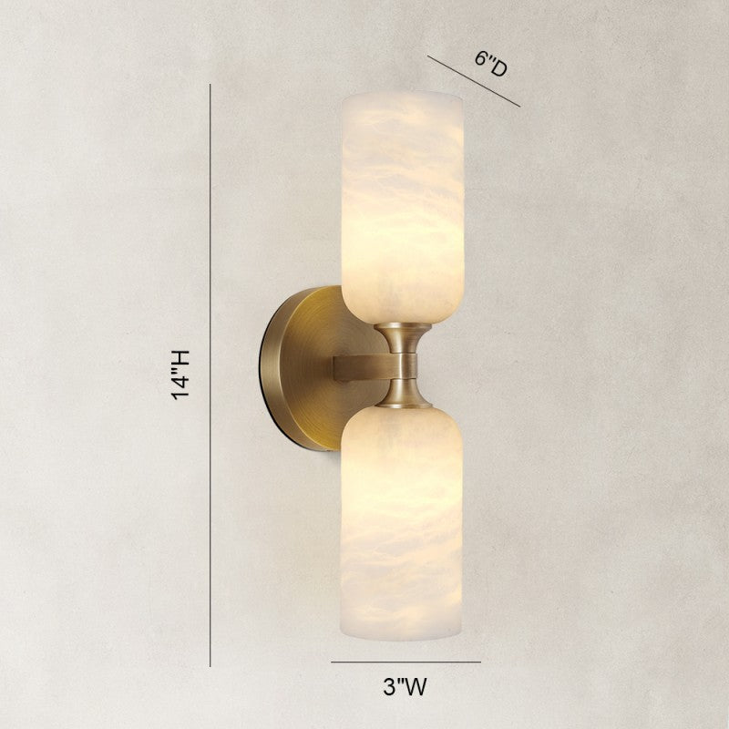 Aero Alabaster Wall Sconce 13.9"