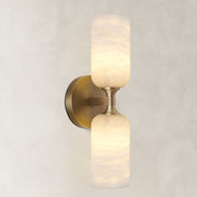 Modern Alabaster Axis Wall Sconce 14"