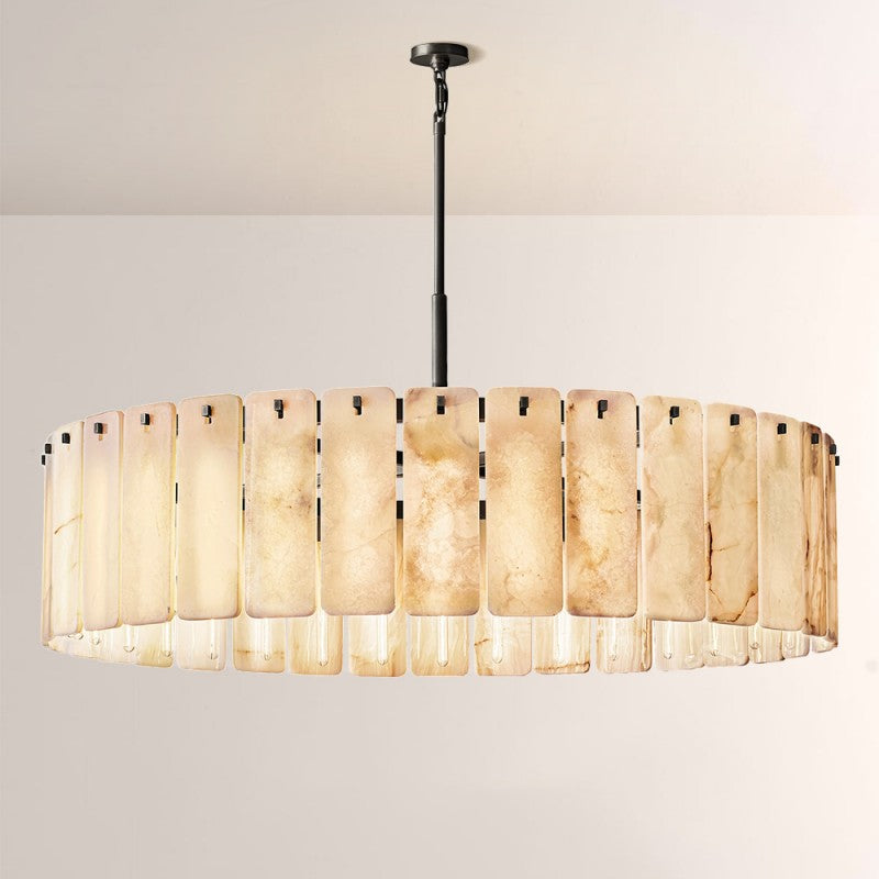 Calora Alabaster Round Chandelier 60"