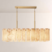 Calora Alabaster Rectangular Chandelier 60"