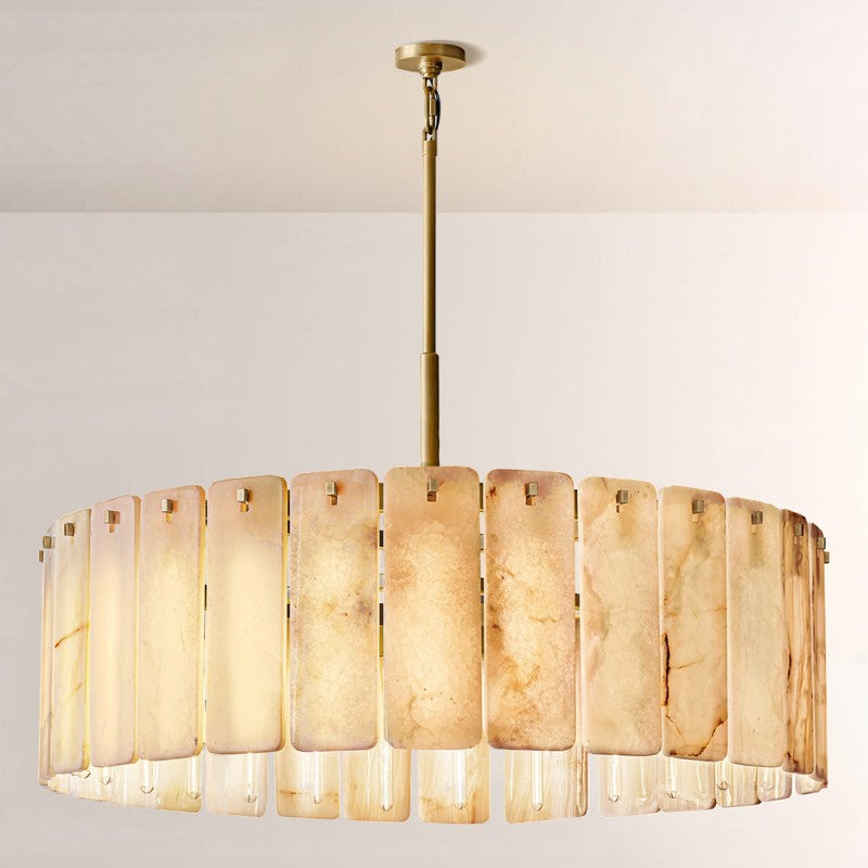 Calora Alabaster Round Chandelier 48"
