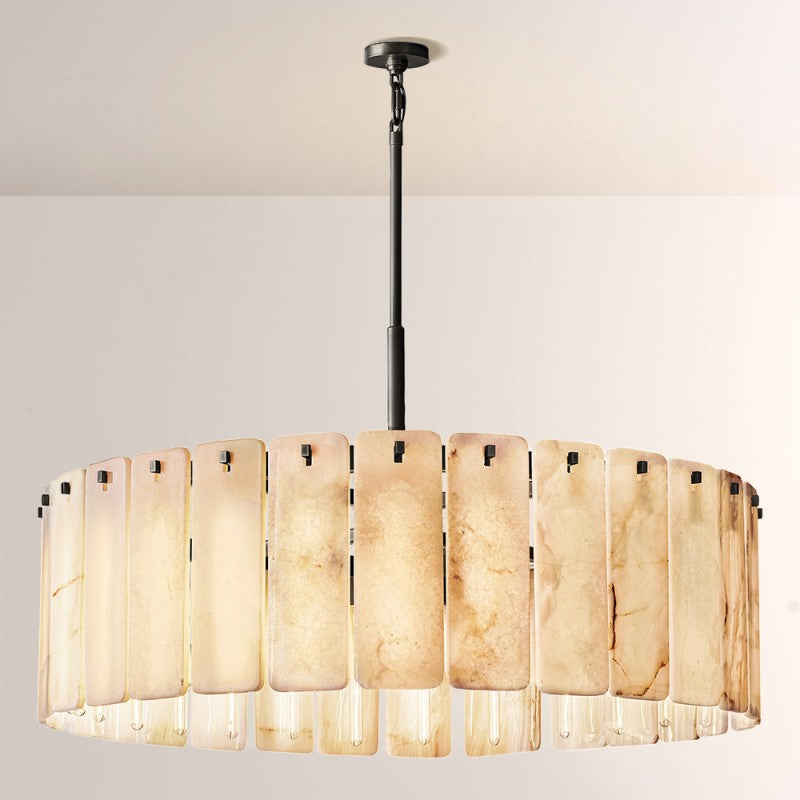 Calora Alabaster Round Chandelier 48"