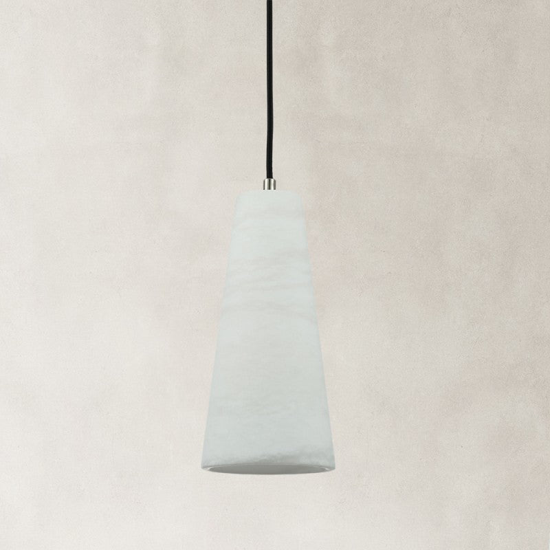 Camuse Conical Alabaster Pendant 10''H