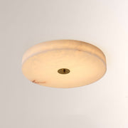 Modern Cora Alabaster Ceiling Light 15.7"D