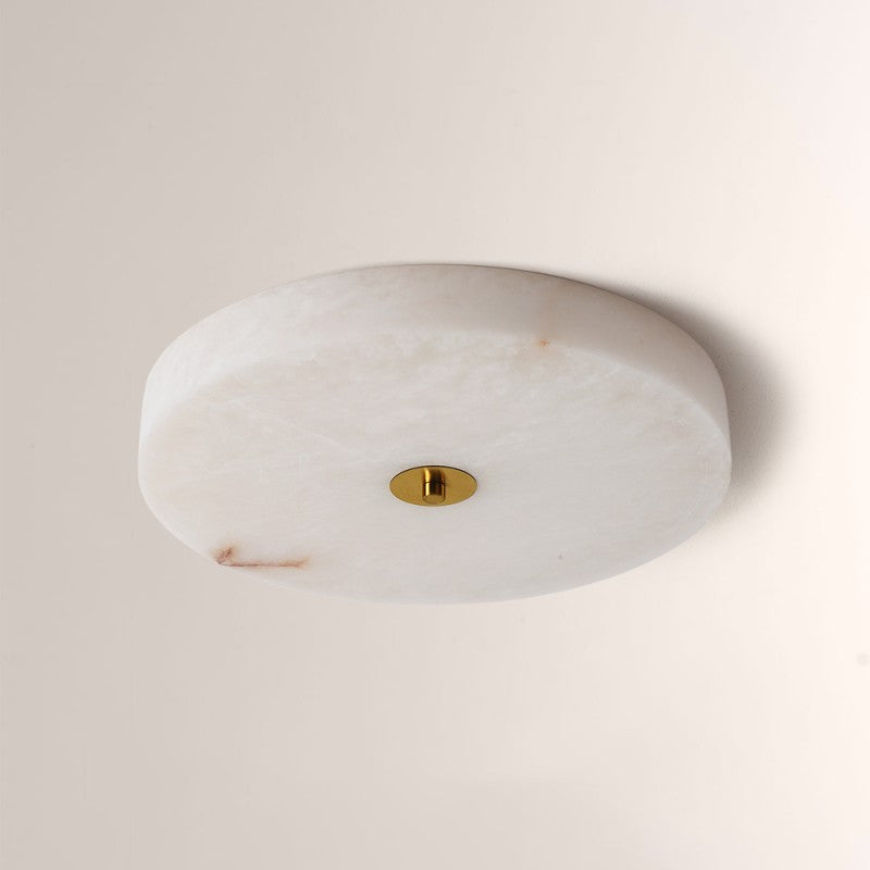 Modern Cora Alabaster Ceiling Light 15.7"D