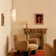 Hano Alabaster Cylinder Pendant