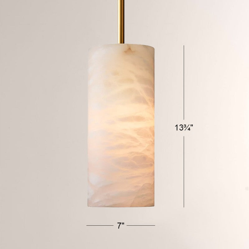 Hano Alabaster Cylinder Pendant