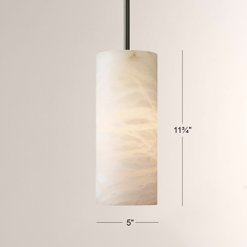 Hano Alabaster Cylinder Pendant