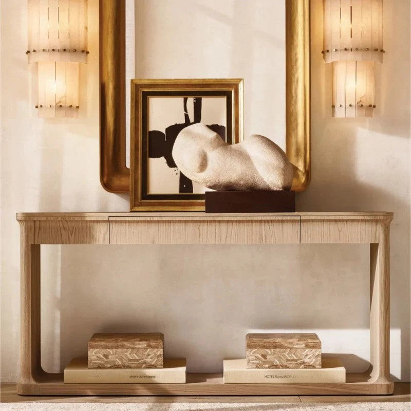 Melvin Alabaster Grand Round Sconce