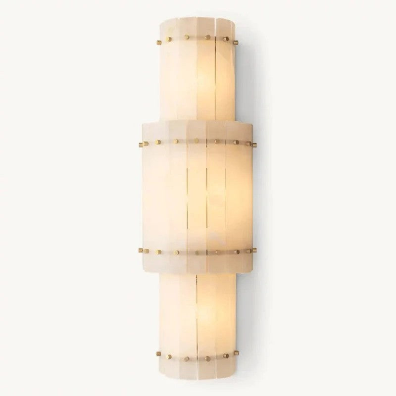Melvin Alabaster Grand Round Sconce