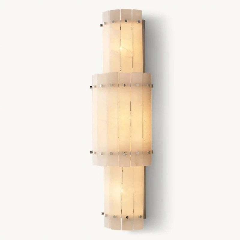 Melvin Alabaster Grand Round Sconce
