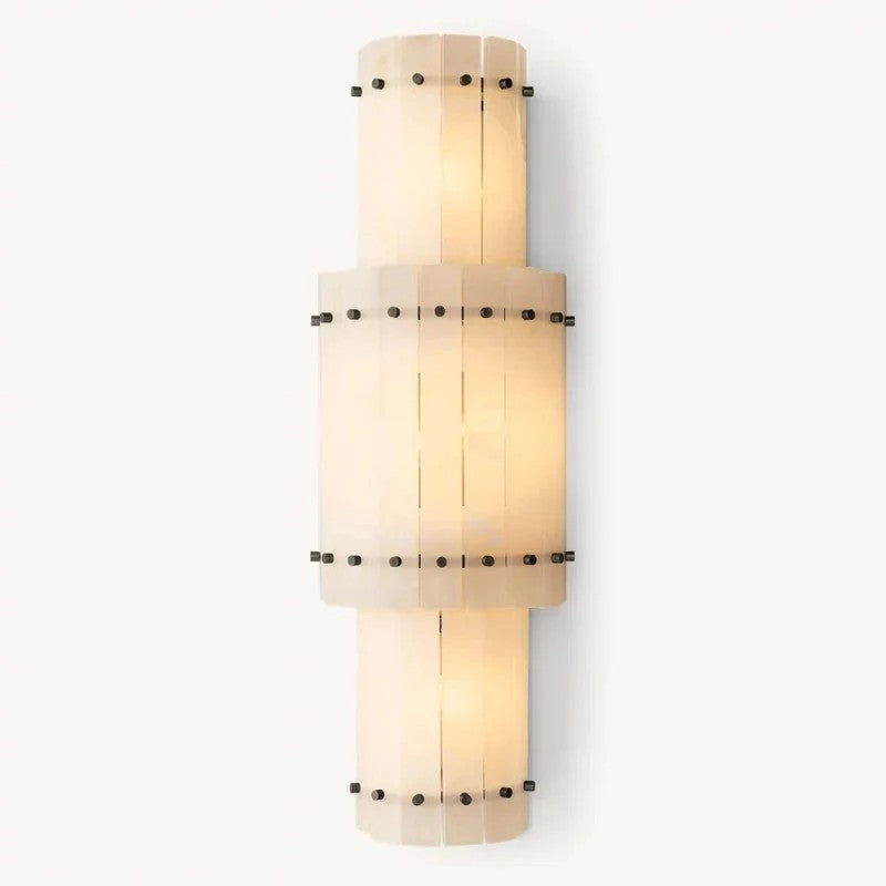 Melvin Alabaster Grand Round Sconce