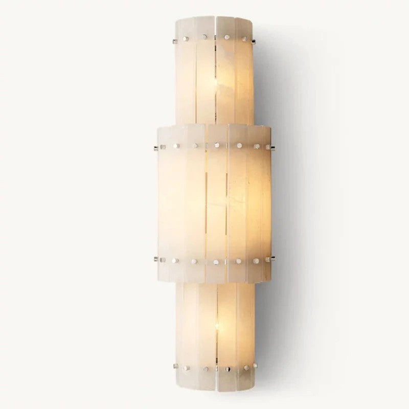 Melvin Alabaster Grand Round Sconce