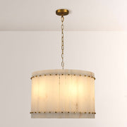 Melvin Alabaster Round Chandelier 22"