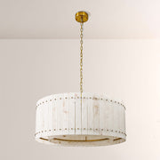 Melvin Alabaster Round Chandelier 37"