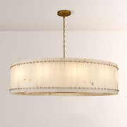 Melvin Alabaster Round Chandelier 60"