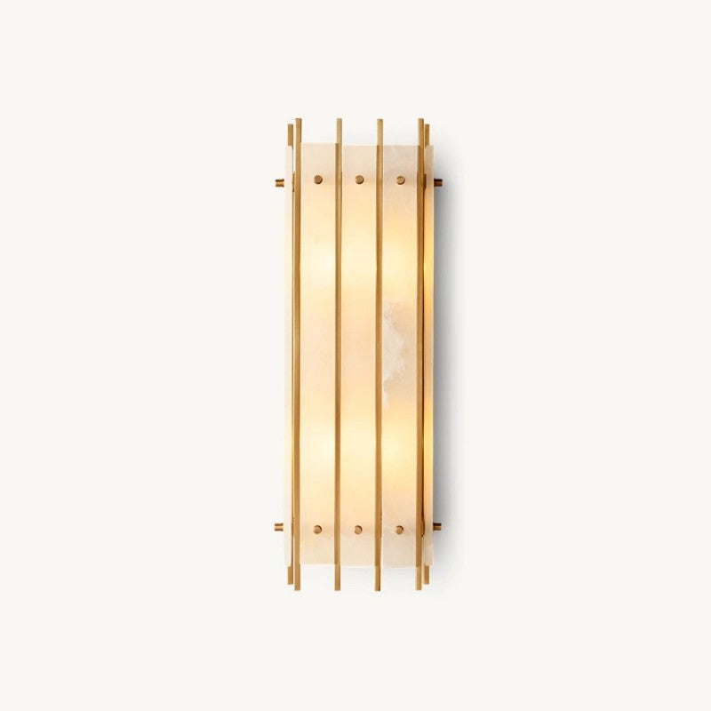 Melvin Alabaster Grand Rectangular Sconce