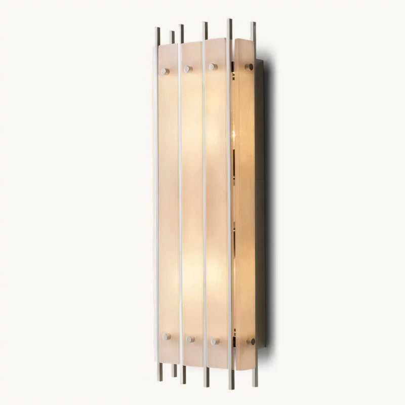 Melvin Alabaster Grand Rectangular Sconce