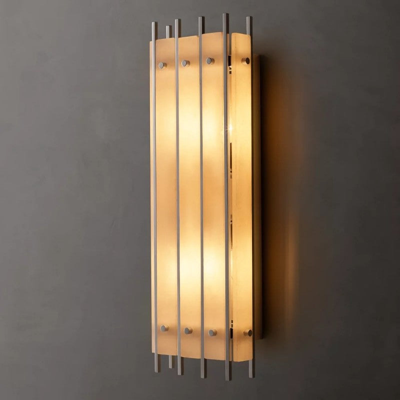 Melvin Alabaster Grand Rectangular Sconce