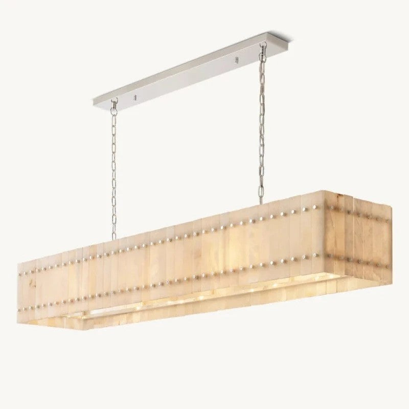 Melvin Alabaster Linear Chandelier 72"