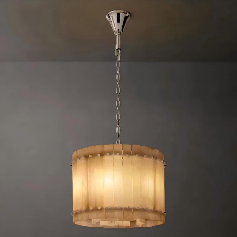 Melvin Alabaster Round Chandelier 22"