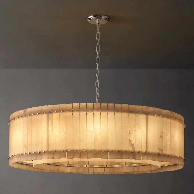 Melvin Alabaster Round Chandelier 60"