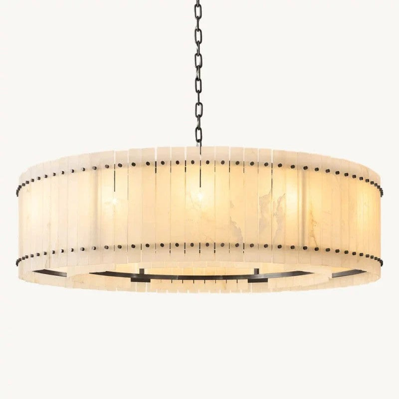 Melvin Alabaster Round Chandelier 60"