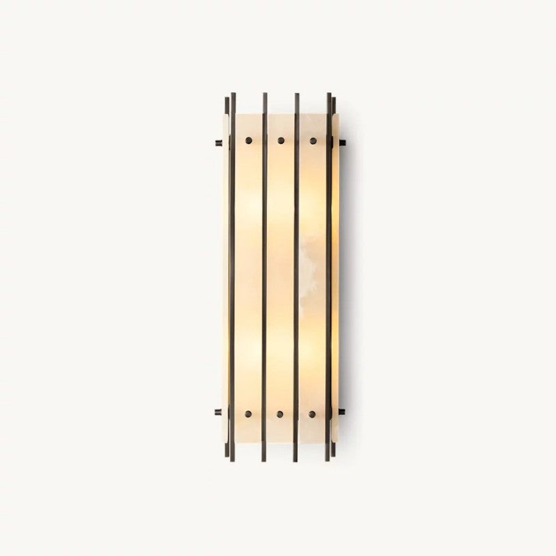 Mervin Alabaster Grand Rectangular Sconce