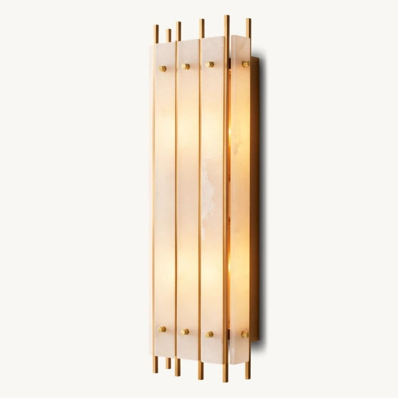 Mervin Alabaster Grand Rectangular Sconce