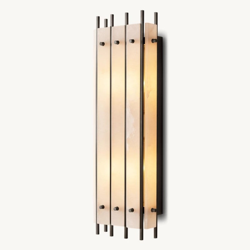 Mervin Alabaster Grand Rectangular Sconce