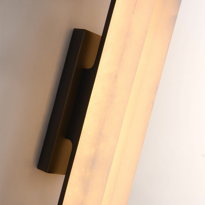 Modern Clara Glow Alabaster Double Wall Sconce 19"H