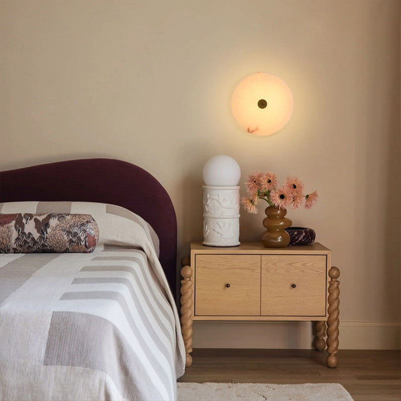 Modern Cora Alabaster Ceiling Light 11.8"D