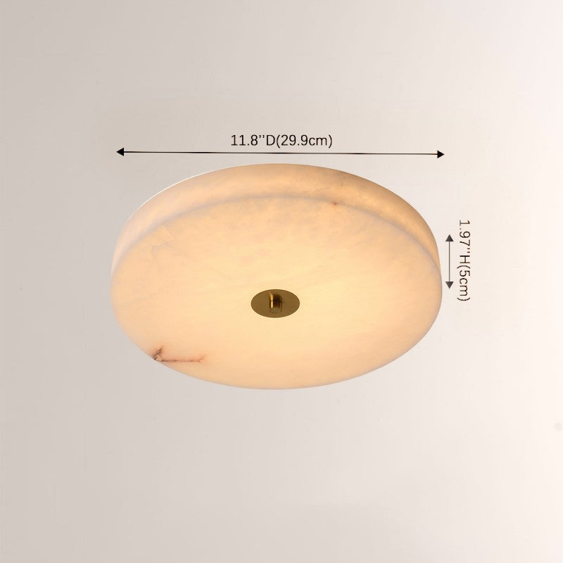 Modern Cora Alabaster Ceiling Light 11.8"D