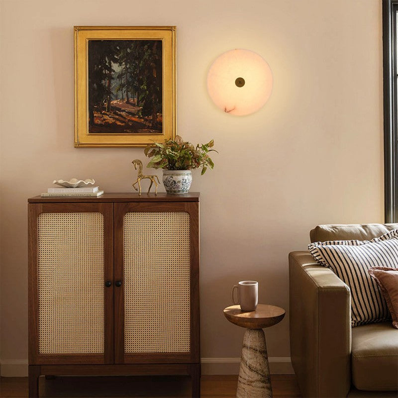 Modern Cora Alabaster Ceiling Light 11.8"D