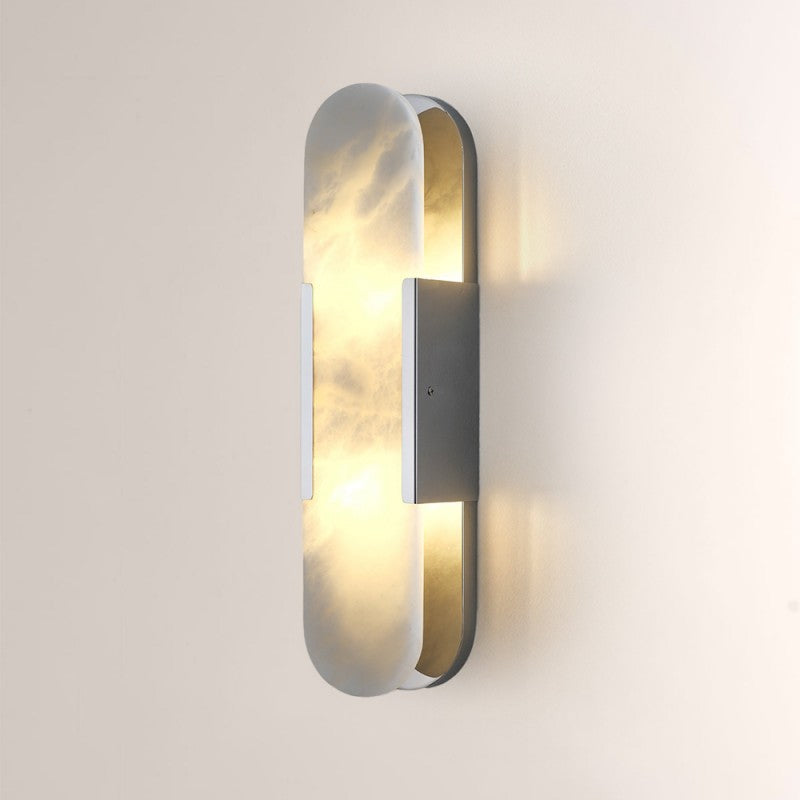 Opella Oval Alabaster Wall Sconce 19.7"H