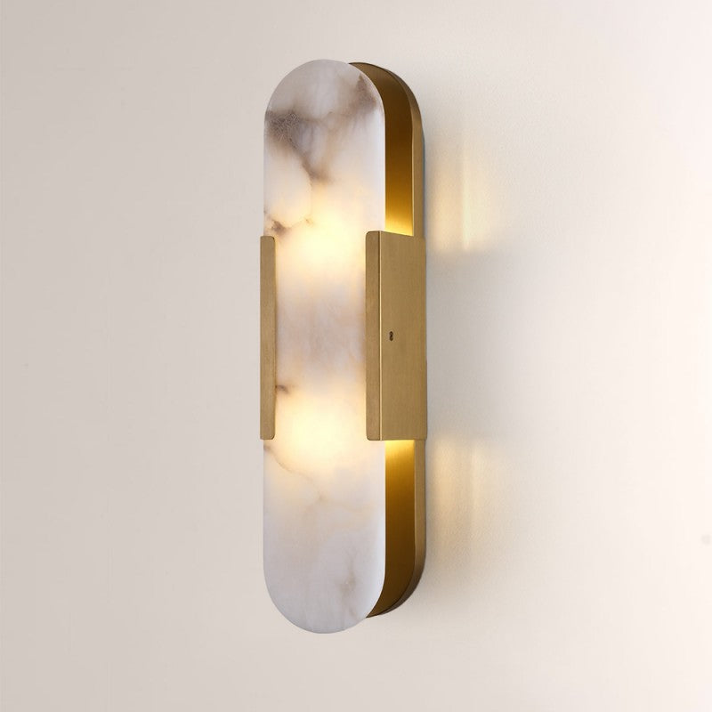 Opella Oval Alabaster Wall Sconce 19.7"H