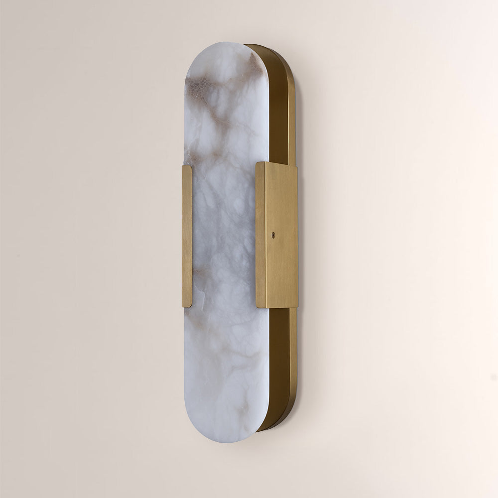 Opella Oval Alabaster Wall Sconce 19.7"H
